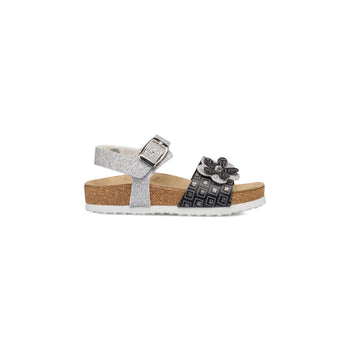 Sandali neri e argento glitterati da ragazza Settenote, Scarpe Bambini, SKU k285000460, Immagine 0